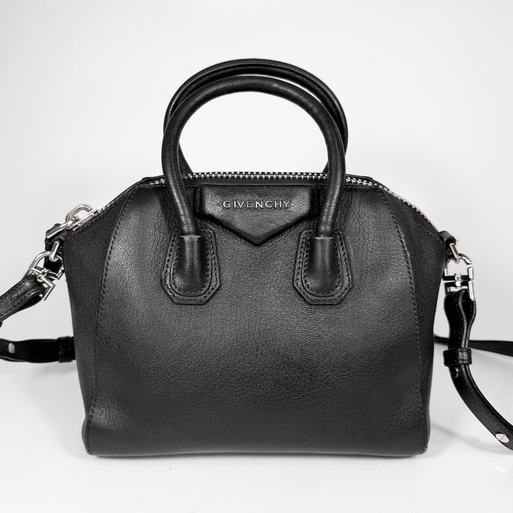 Givenchy Grained Leather Mini Antigona Bag