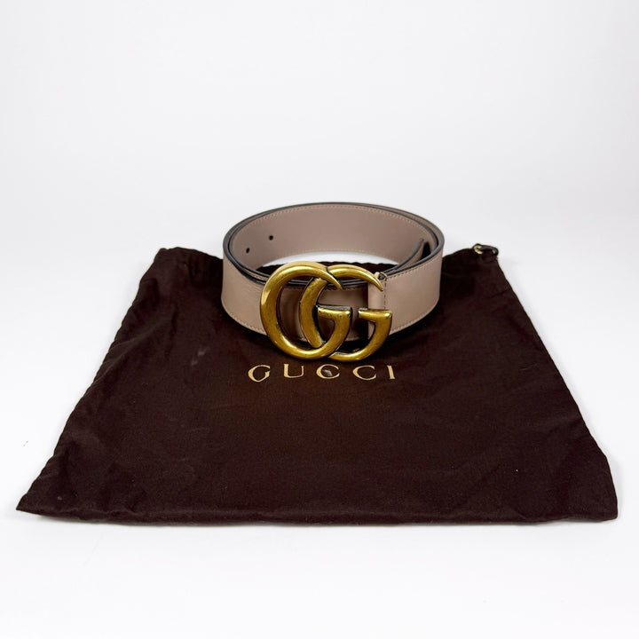 Gucci GG Marmont Smooth Leather Belt 75 30