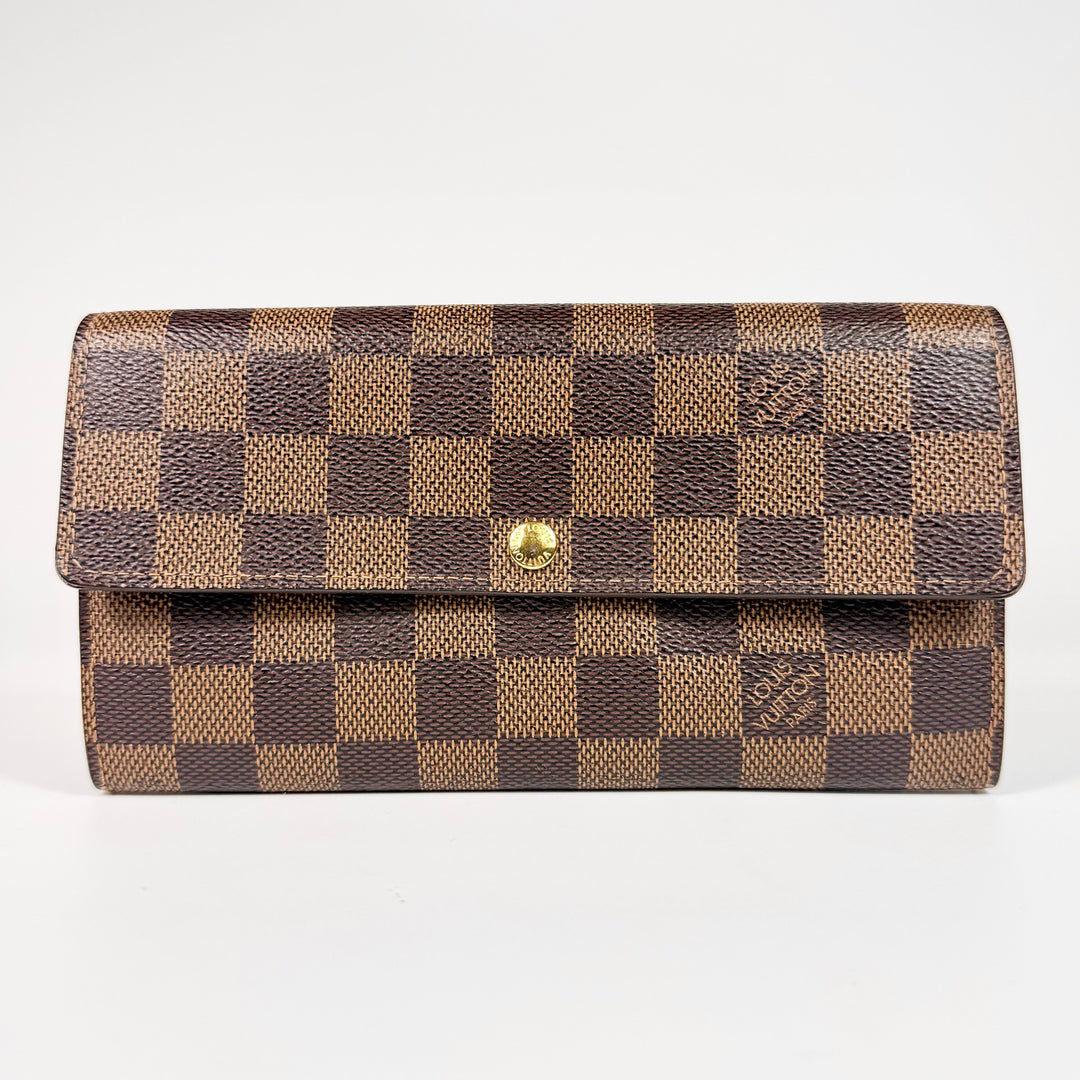 Louis Vuitton Damier Ebene Sarah Wallet