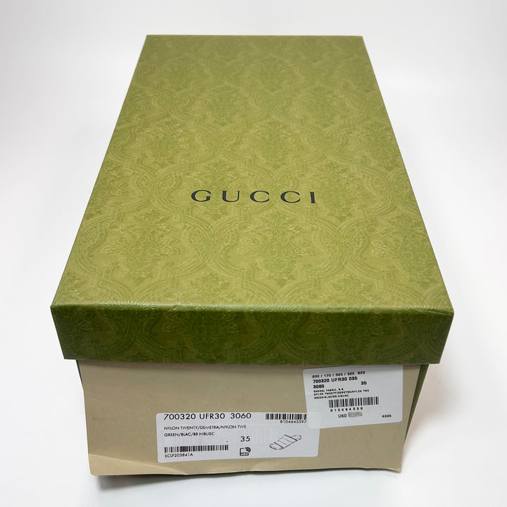 Gucci Padded Nylon Web Slide Sandal - Women’s 5