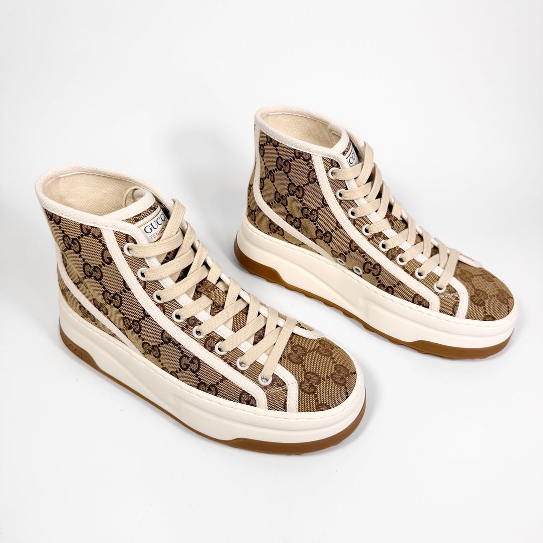 Gucci Platform 1977 Tennis High Top Sneaker - Women’s 10.5
