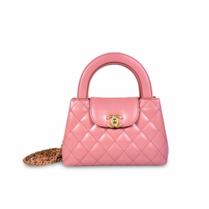 Chanel Quilted Aged Calfskin Mini Kelly Shopper