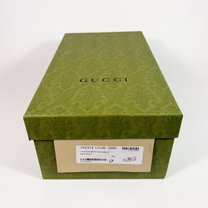 Gucci GG Supreme Leather Buckle Loafer - Men’s 8