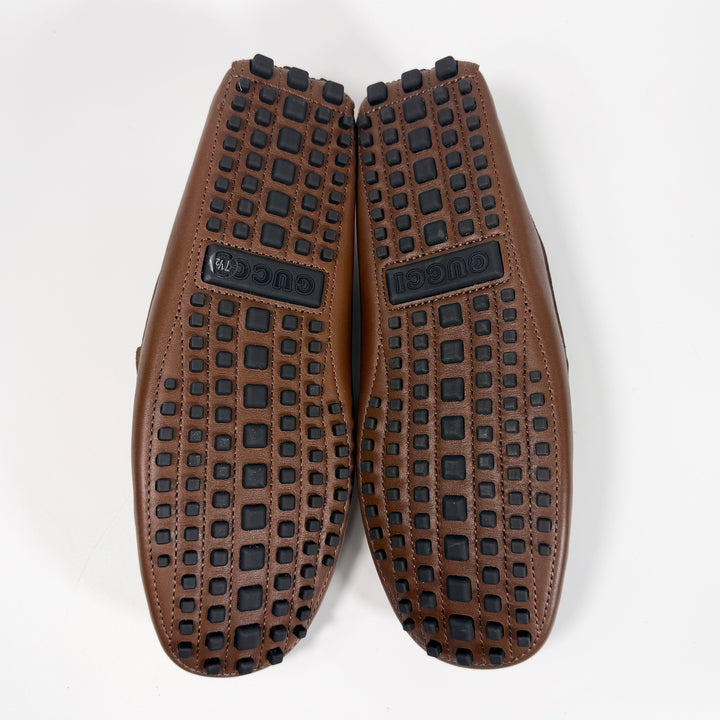 Gucci GG Supreme Leather Driver Loafer - Men’s 8