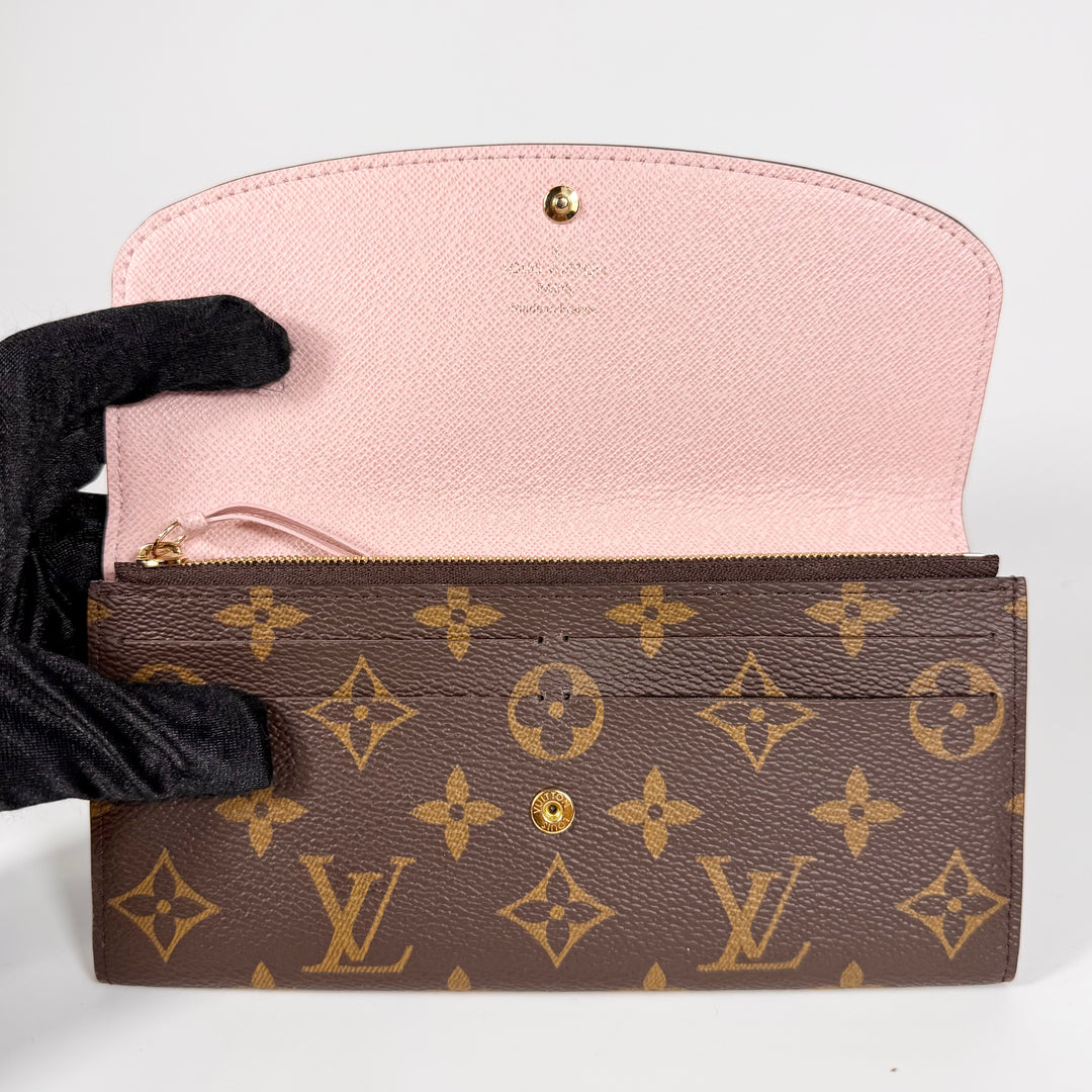Louis Vuitton Monogram Rose Ballerine Emilie Wallet