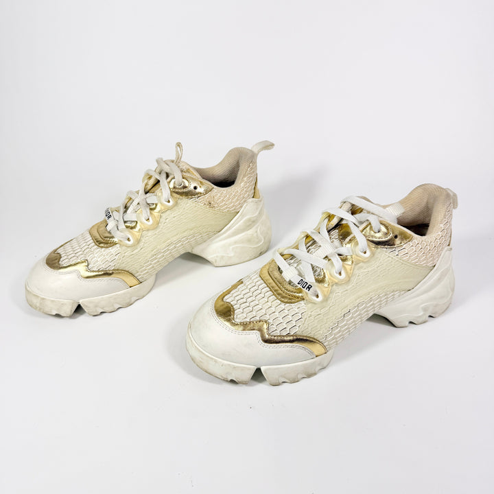 Christian Dior D-Connect Gold Mesh Sneaker - Women’s 7.5
