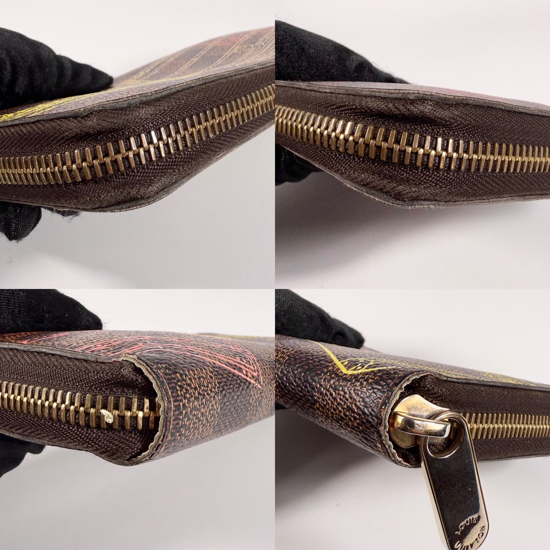 Louis Vuitton Damier Ebene Animation Zippy Wallet