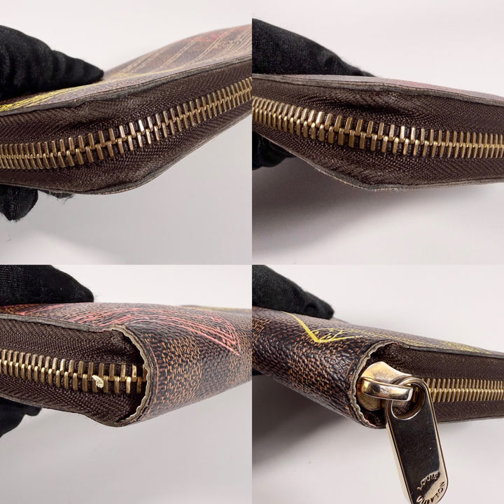Louis Vuitton Damier Ebene Animation Zippy Wallet