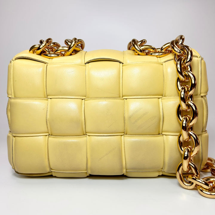 Bottega Veneta Lambskin Maxi Intrecciato Padded Chain Cassette Bag