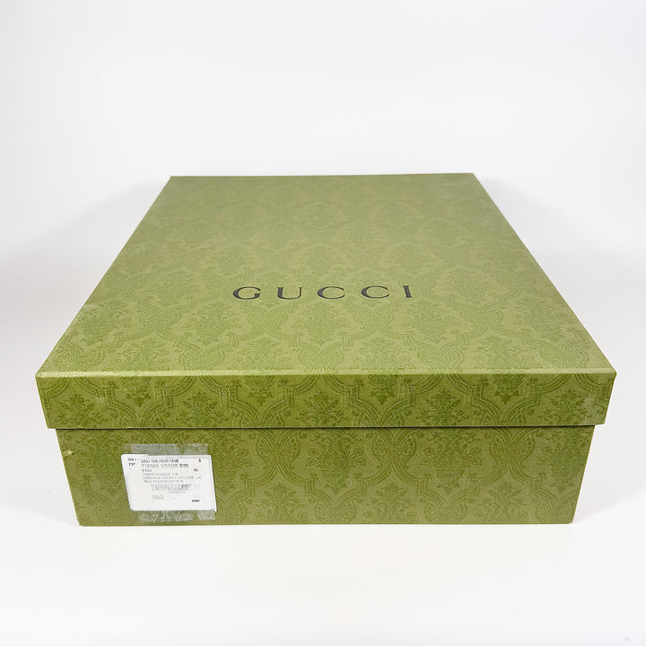 Gucci Cordovan Lux Nappa GG Matelasse Lace Up Combat Boot - Women’s 10