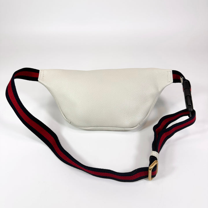 Gucci Calfskin Logo Print Belt Bag