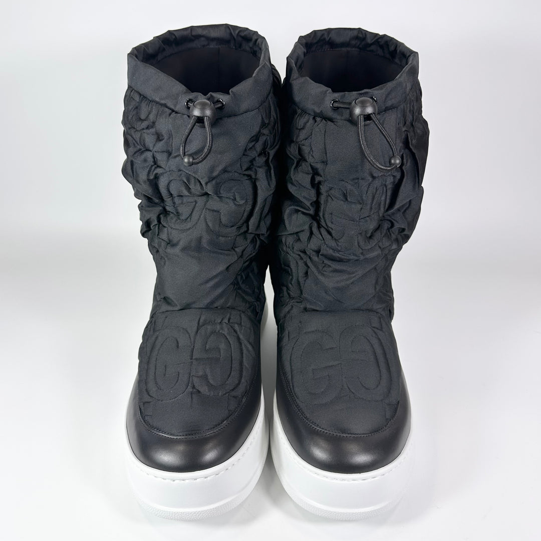 Gucci Matelasse Nylon Maxi GG Snow Boot - Men’s 12