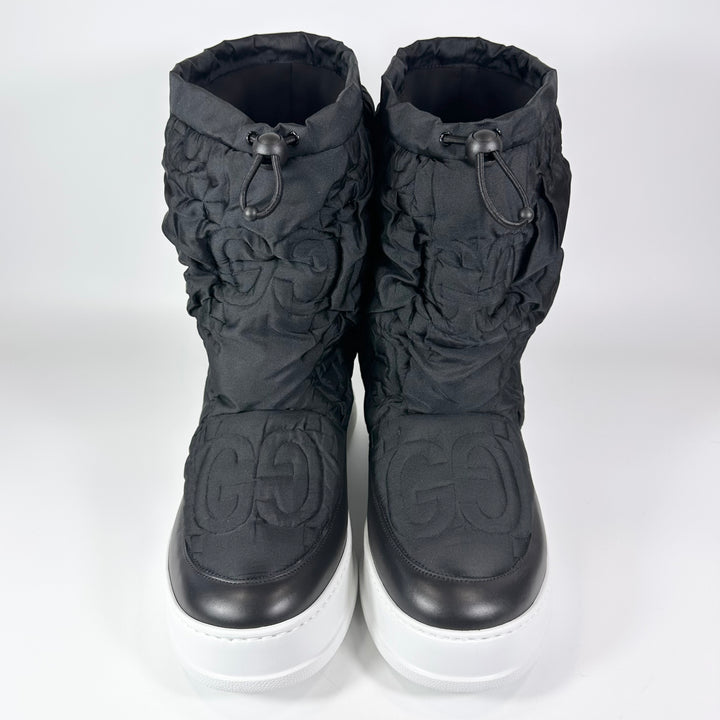 Gucci Matelasse Nylon Maxi GG Snow Boot - Men’s 12