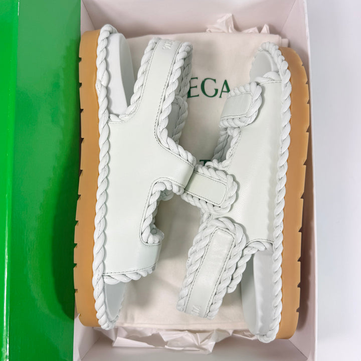 Bottega Veneta Leather Jack Flat Sandal - Women’s 10