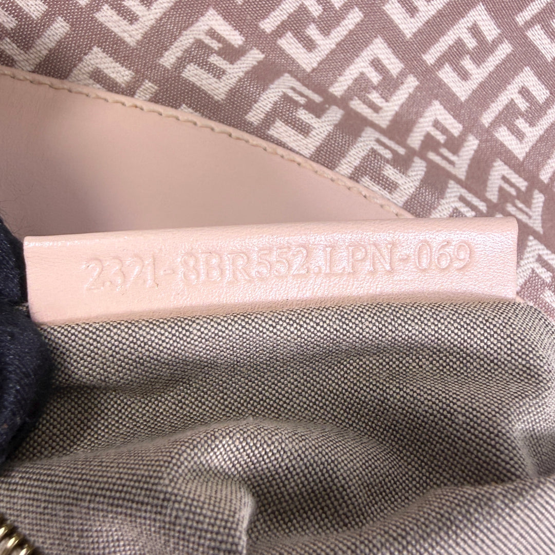 Fendi Zucchino Canvas Hobo Shoulder Bag