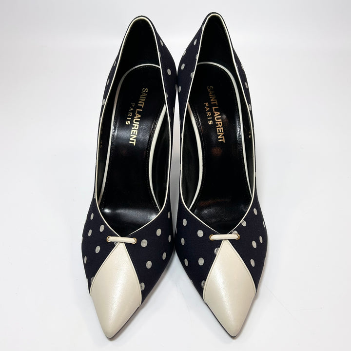 Saint Laurent Polka Dot Lola Pump - Women’s 6