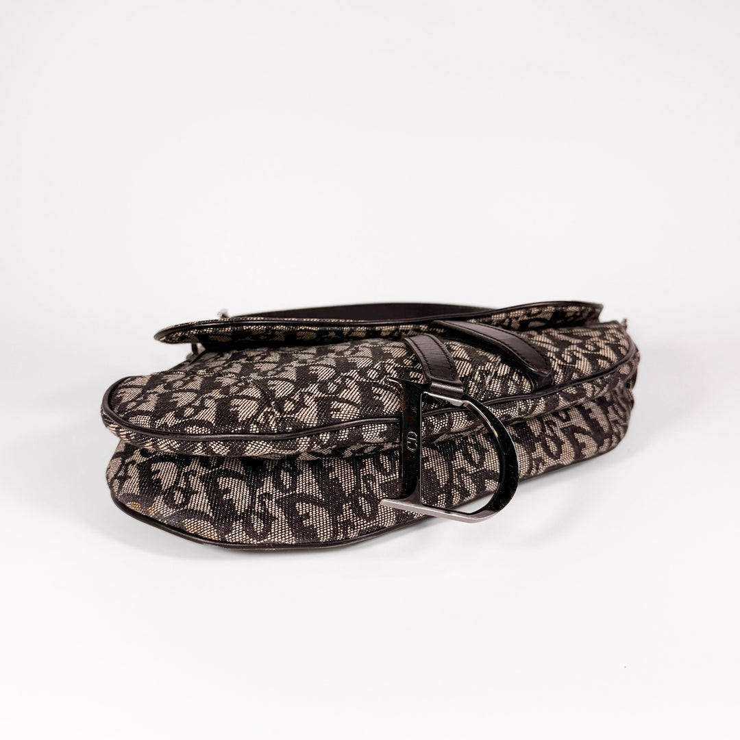 Christian Dior Oblique Canvas Saddle Bag
