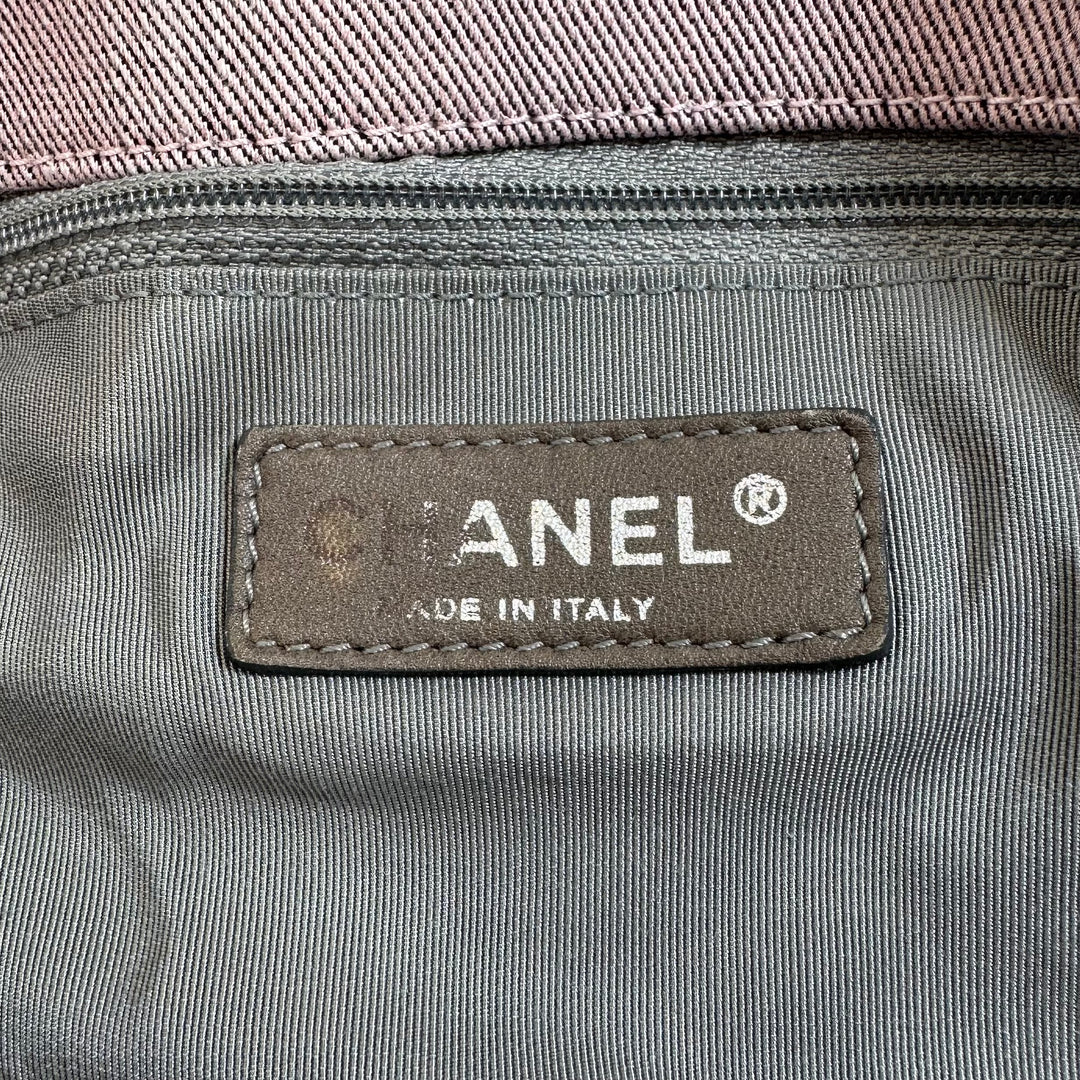 Chanel CC Denim Large Tote Light Purple