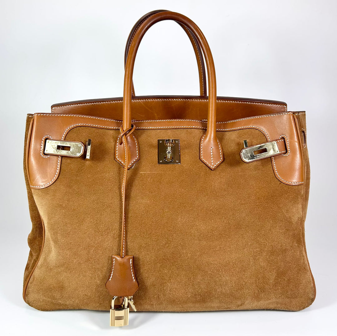 Hermès Birkin 35 Ghillies Grizzly Veau Doblis & Barenia