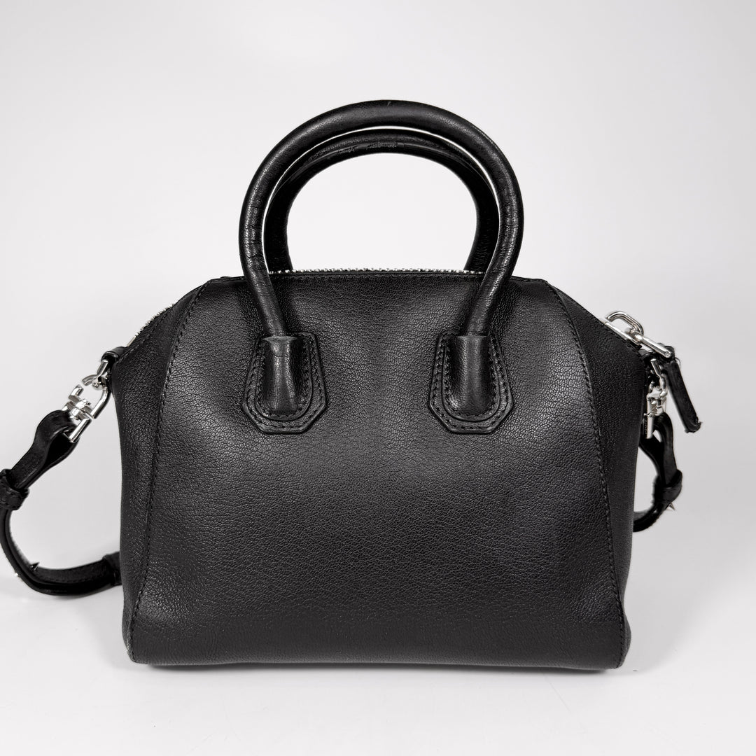 Givenchy Grained Leather Mini Antigona Bag