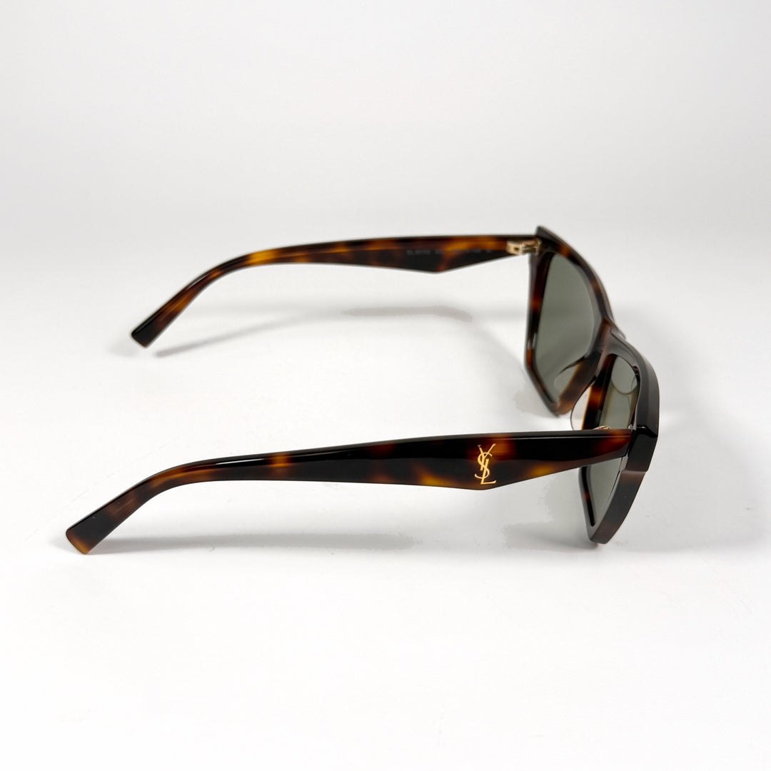 Saint Laurent Tortoise Logo Sunglasses SL M103