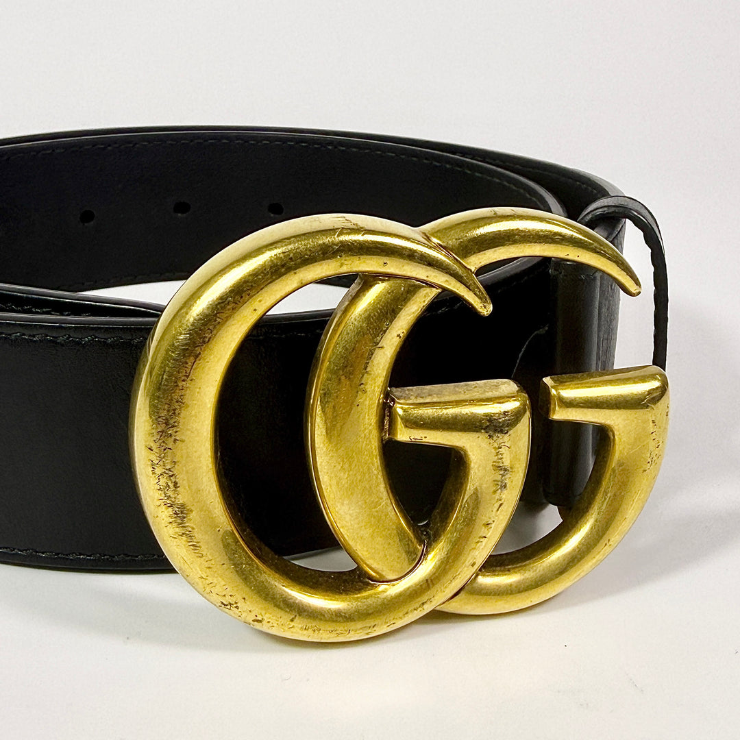 Gucci GG Marmont Smooth Leather Belt 75 30
