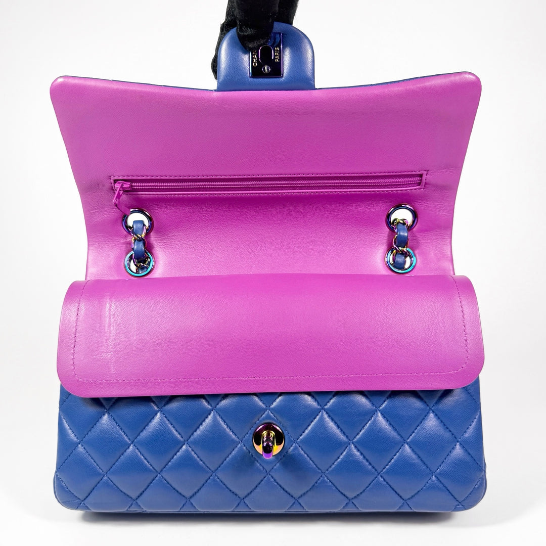 Chanel Rainbow Quilted Lambskin Medium Double Flap Bag