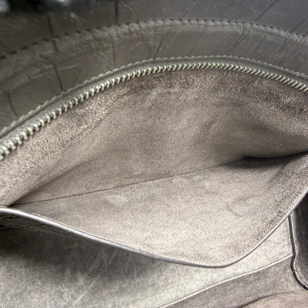 Saint Laurent Crocodile Embossed Cabas Rive Gauche Bag