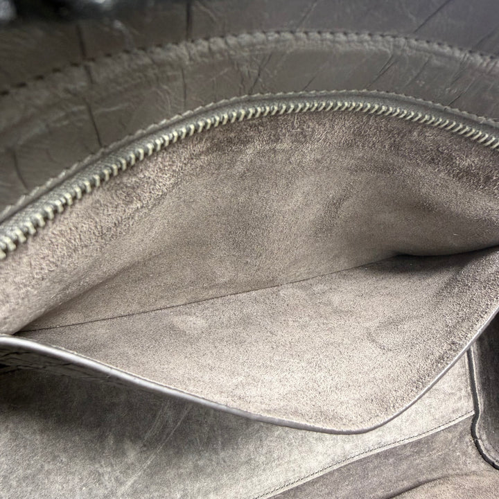 Saint Laurent Crocodile Embossed Cabas Rive Gauche Bag