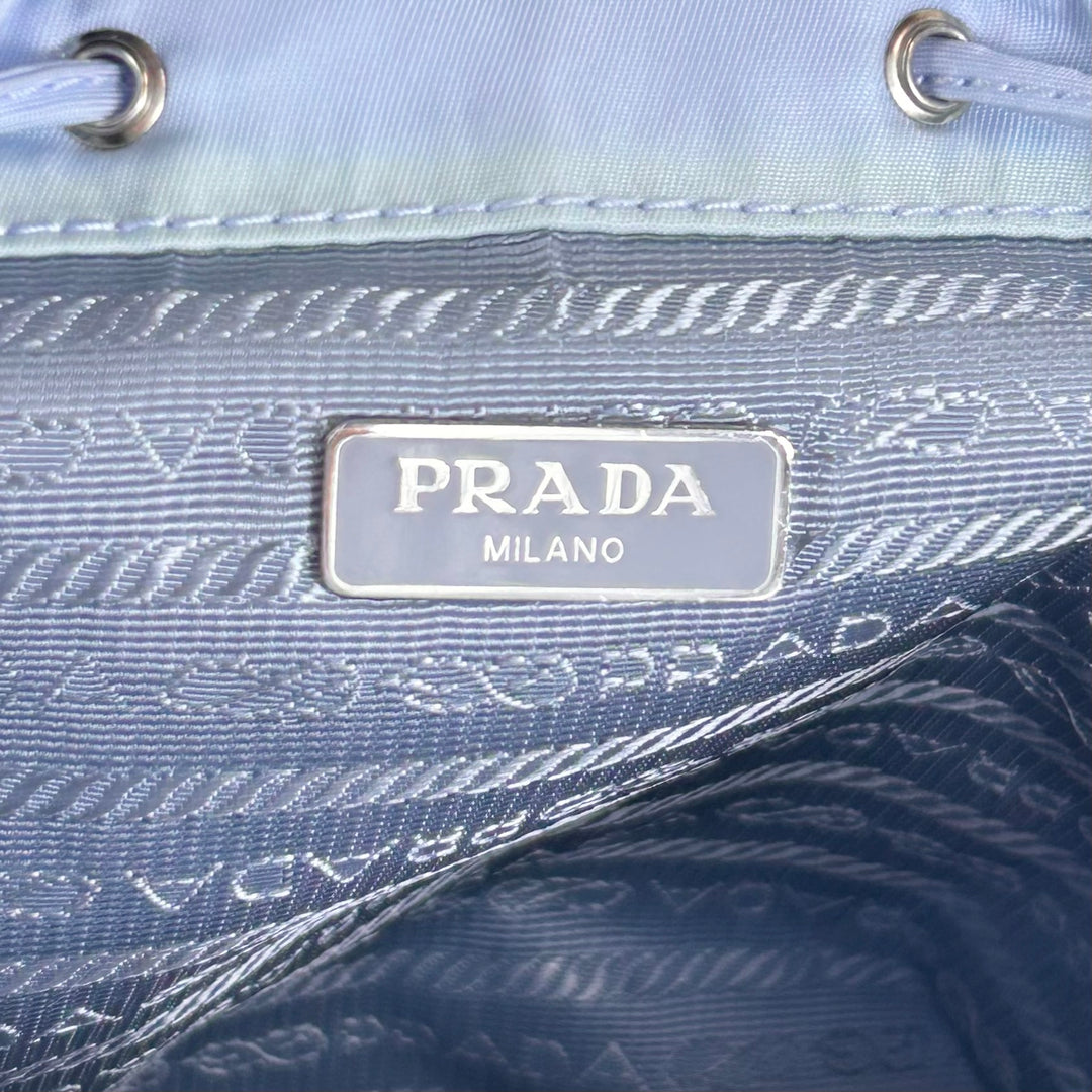 Prada Re-Nylon Mini Backpack Light Blue