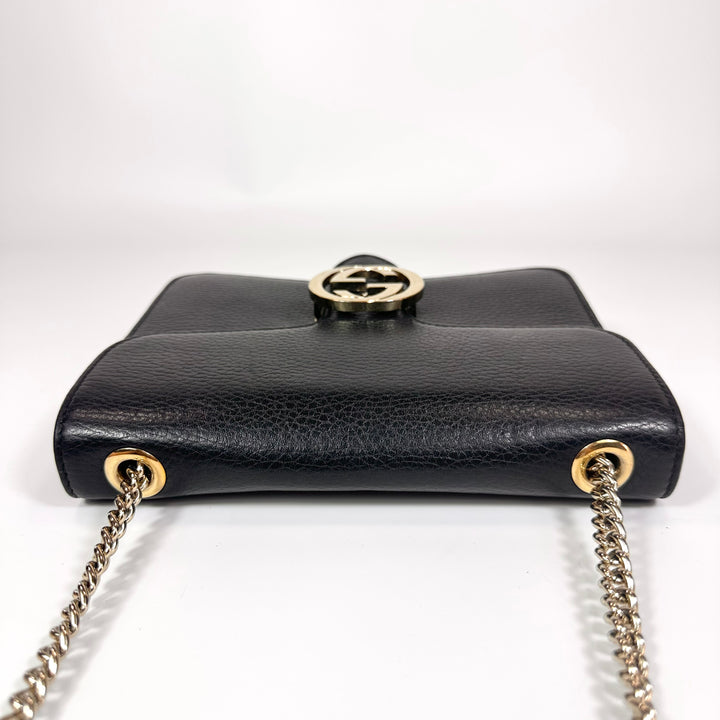 Gucci Dollar Calfskin Small Interlocking G Shoulder Bag