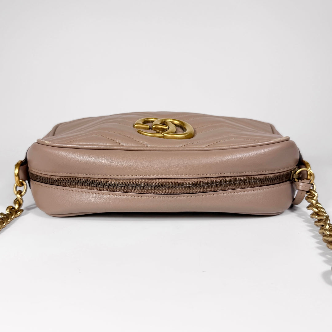 Gucci Matelasse Calfskin Small Marmont Camera Bag