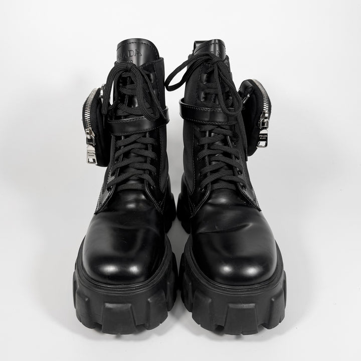 Prada Leather Monolith Combat Boot - Women’s 7.5