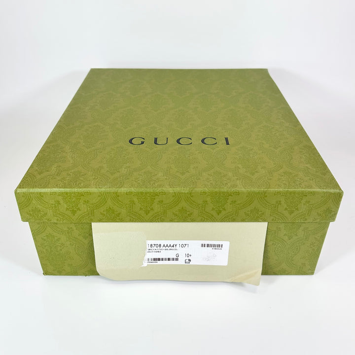 Gucci Quebec Calfskin Jersey Knit GG Boot - Men’s 11