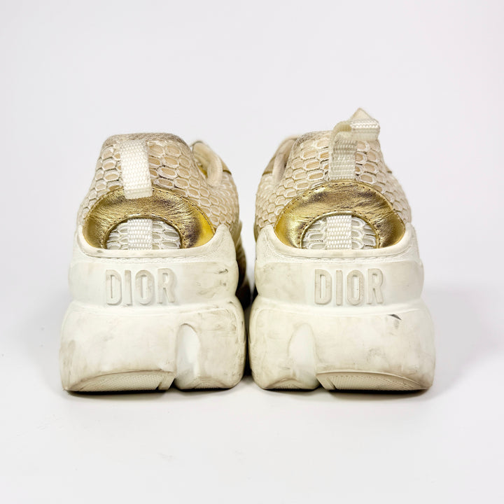 Christian Dior D-Connect Gold Mesh Sneaker - Women’s 7.5