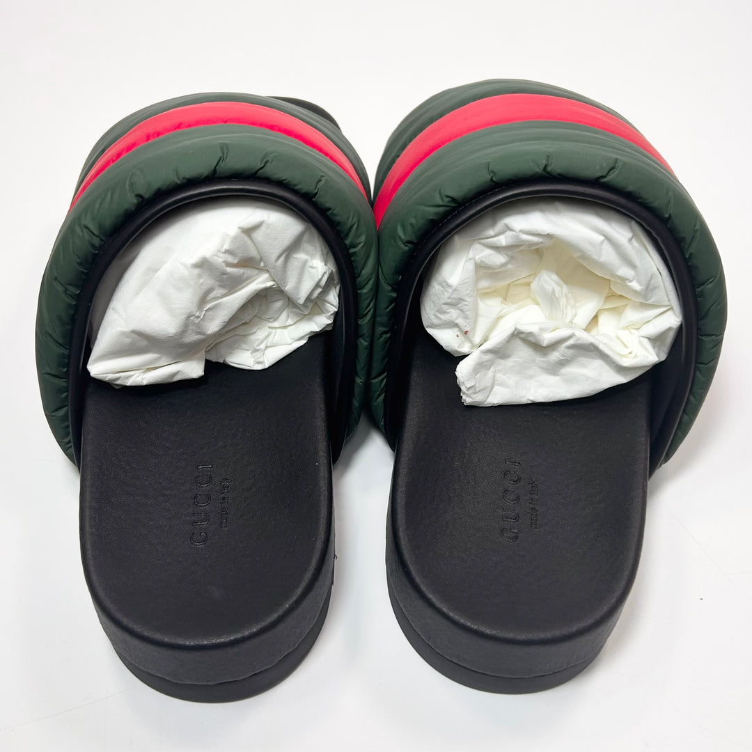 Gucci Padded Nylon Web Slide Sandal - Women’s 11