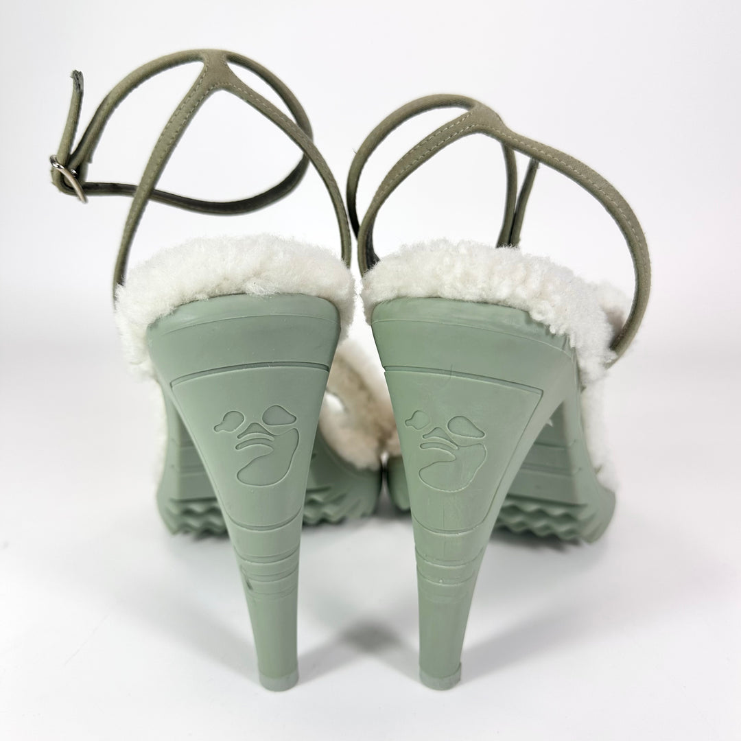 Off-White Allen Shearling Heel - Women’s 6