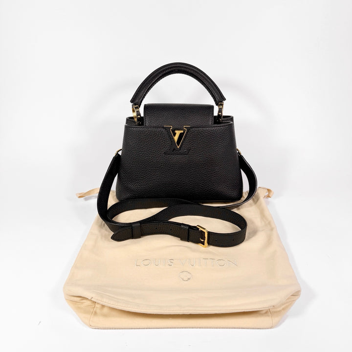Louis Vuitton Black Taurillon My Capucines