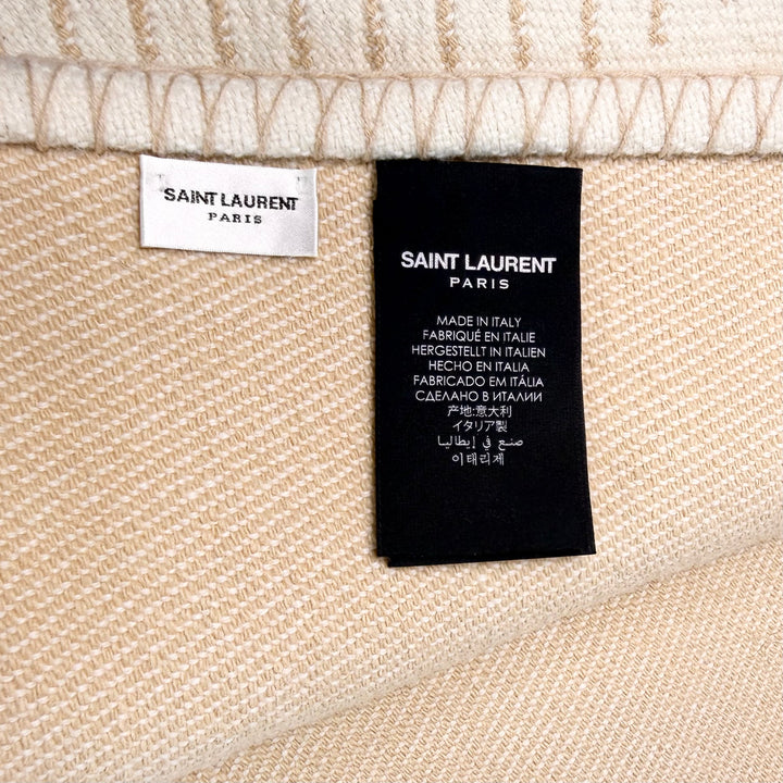 Saint Laurent Wool & Cashmere Jacquard Throw Blanket