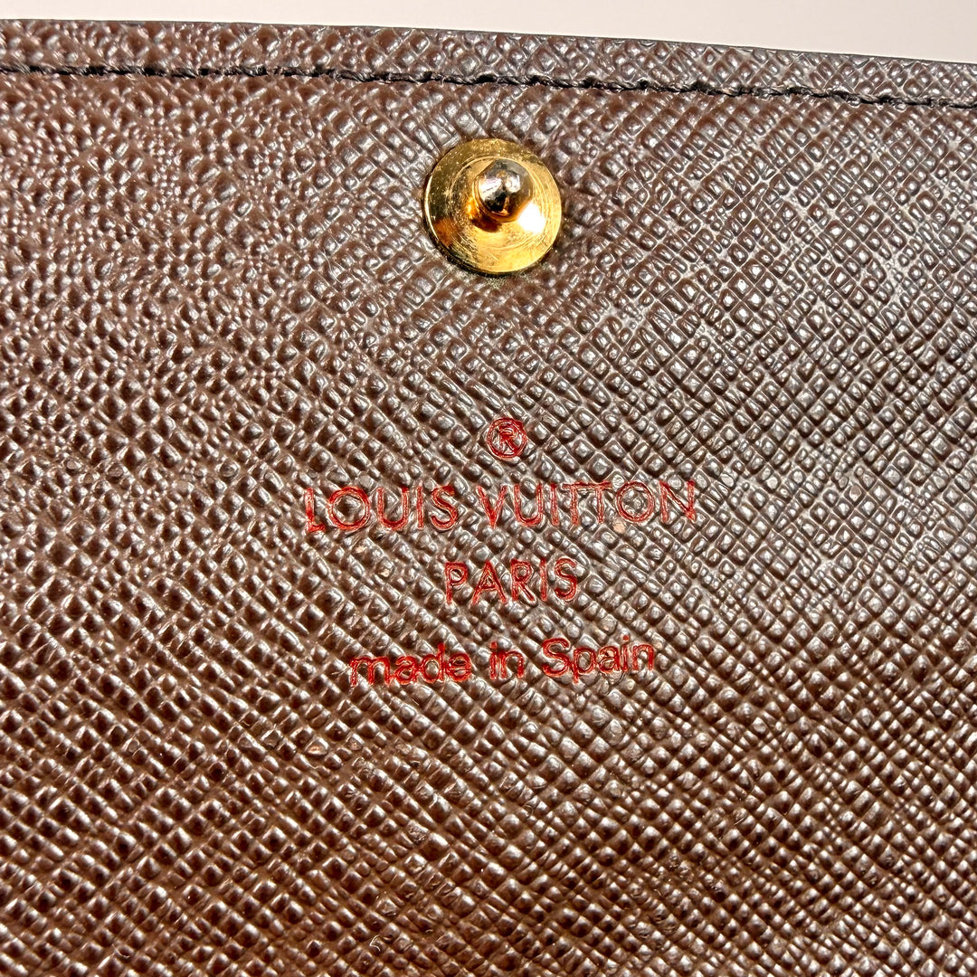 Louis Vuitton Damier Ebene Sarah Wallet