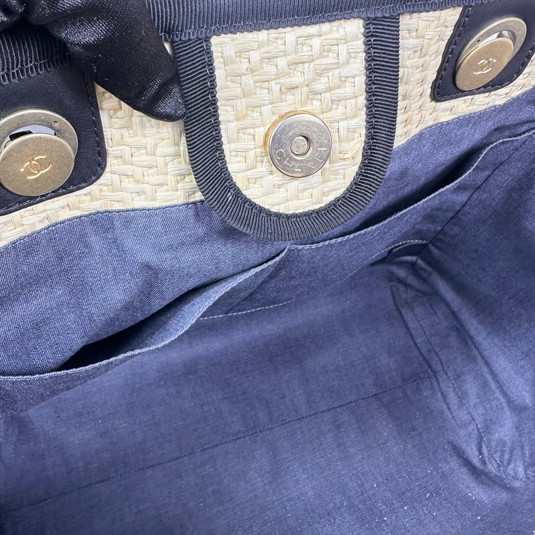 Chanel Medium Raffia Deauville Tote Bag