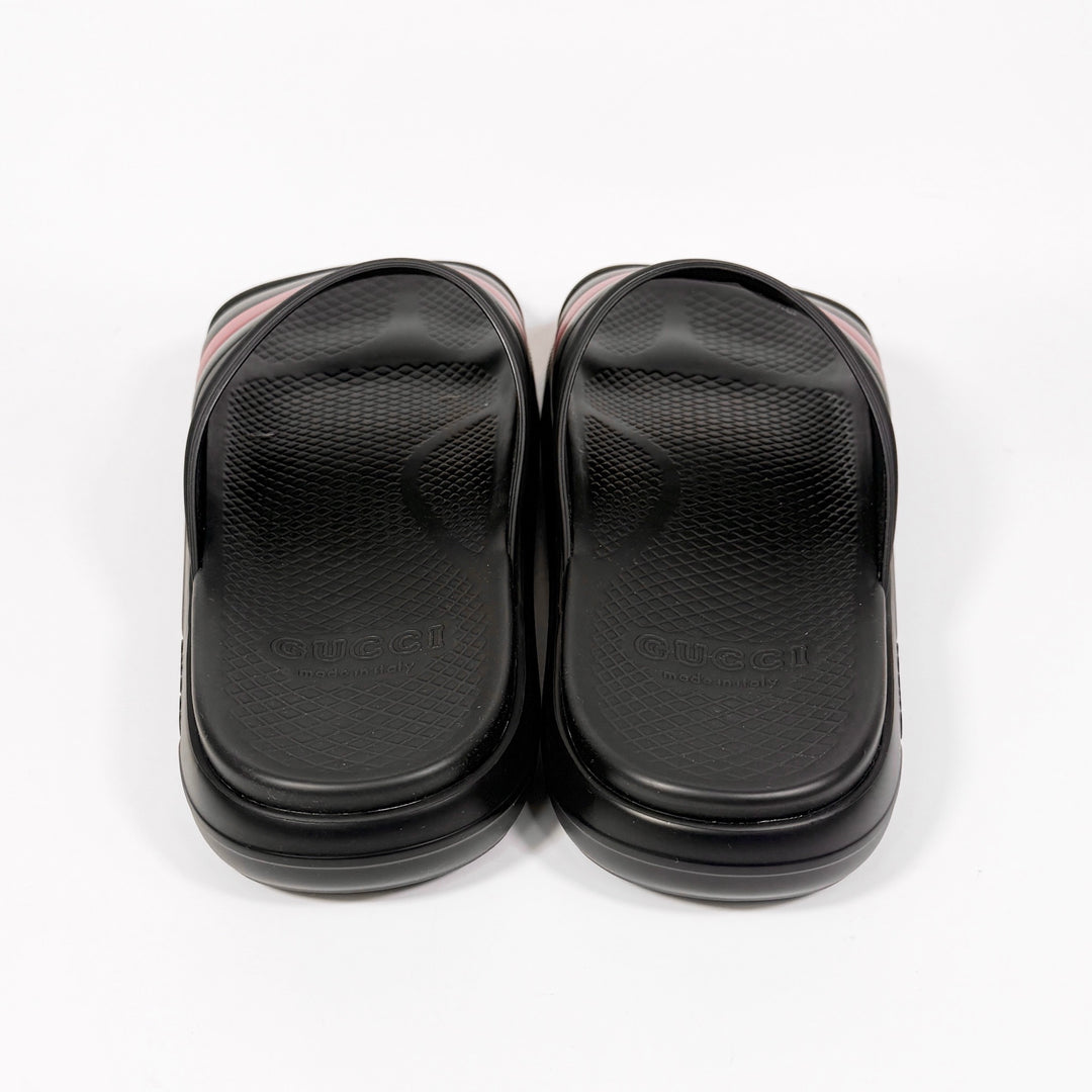 Gucci Web Rubber Pool Slide - Men’s 8.5
