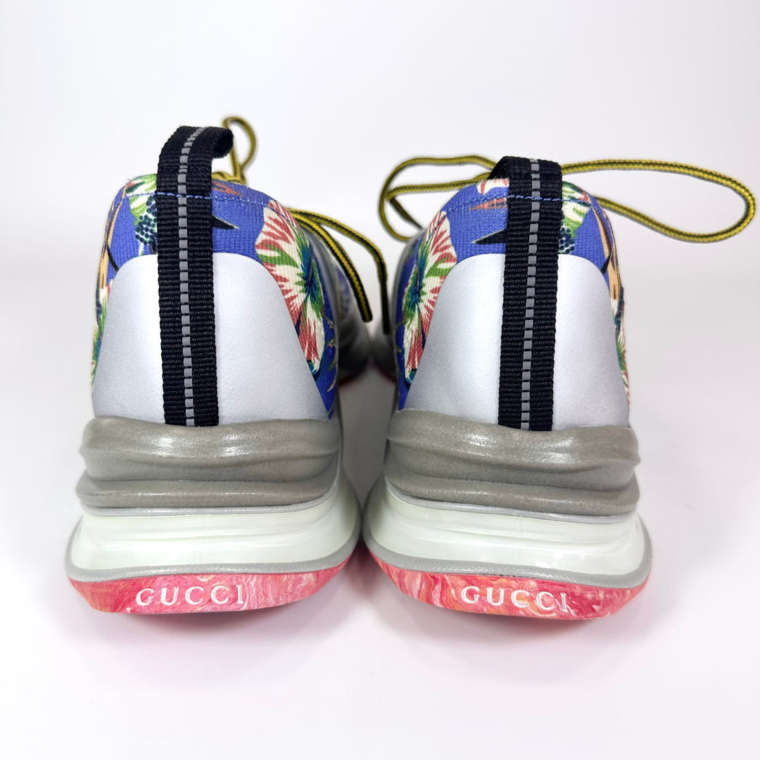 Gucci Technical Knit Floral Run Sneaker - Men’s 9