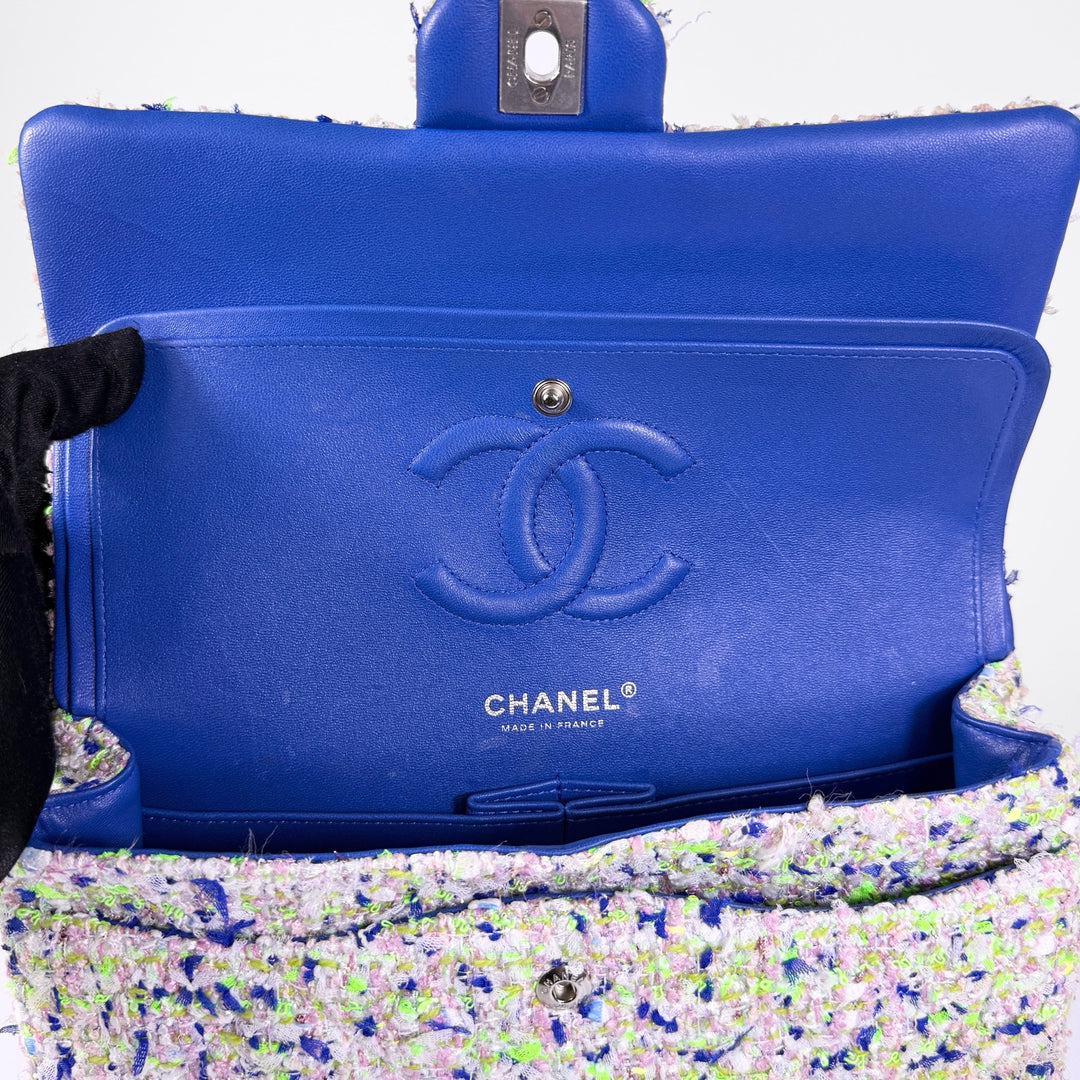 Chanel Quilted Tweed Medium Double Flap Bag