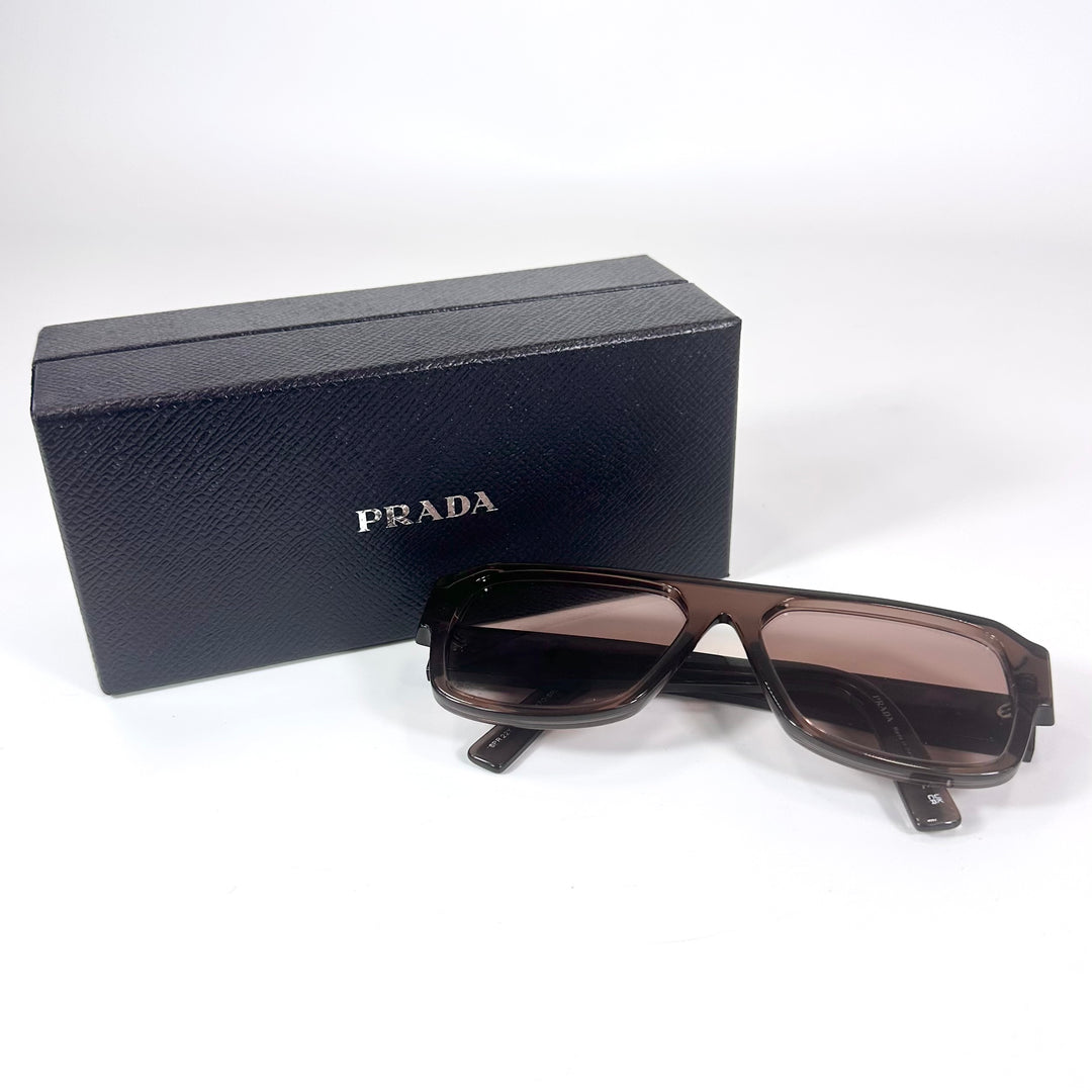 Prada Rectangular Logo Sunglasses SPR22Y