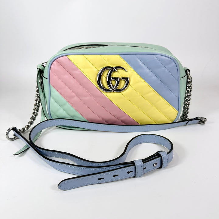 Gucci GG Marmont Matelasse Rainbow Crossbody Bag