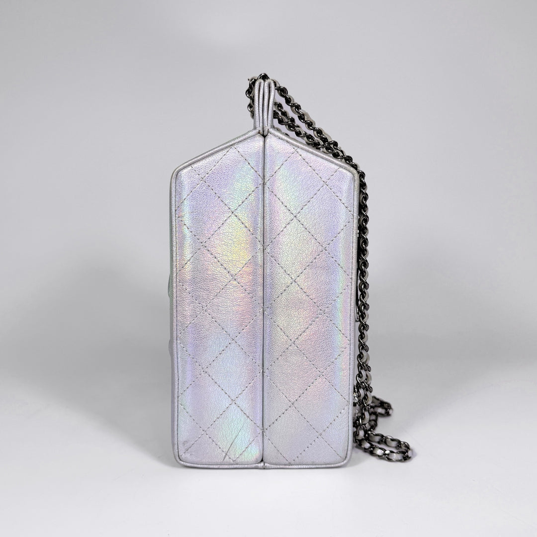 Chanel Iridescent Goatskin Lait De Coco Milk Carton Bag