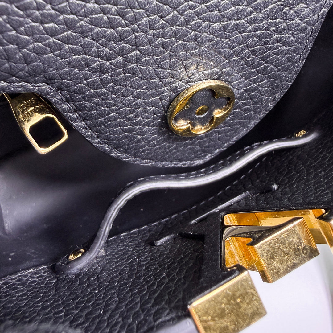 Louis Vuitton Black Taurillon My Capucines