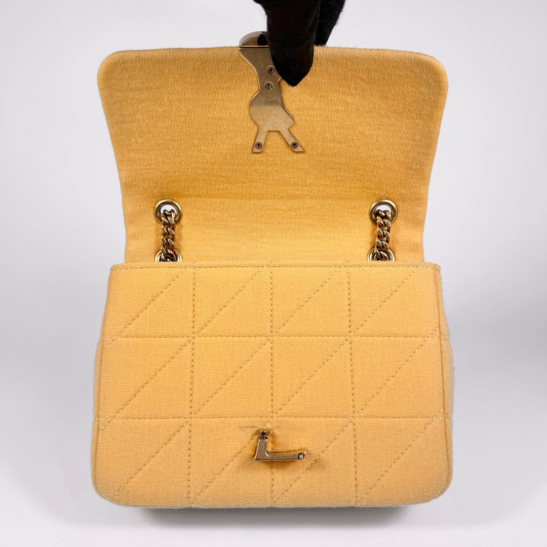 Saint Laurent Jersey Quilted Mini Jamie Bag