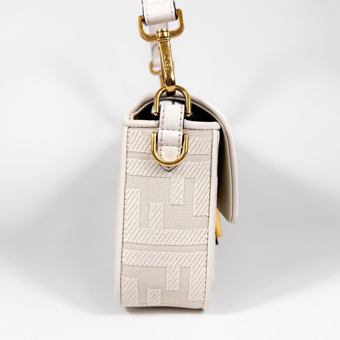 Fendi Embroidered FF Zucca Medium Baguette Bag